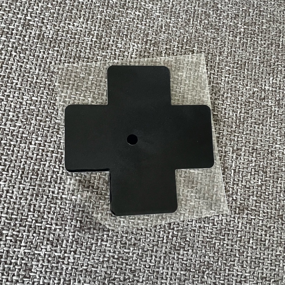 Black Cross-Shaped Nip Pasties - 8 Pairs